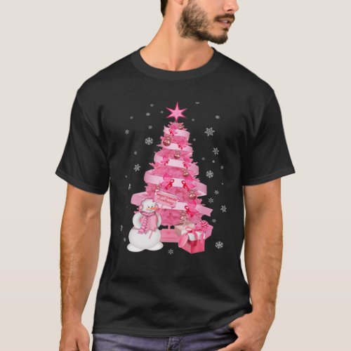 Breast Cancer Ornament Decoration Christmas Tree S T_Shirt