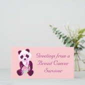 Breast Cancer Panda Bear (Standing Front)