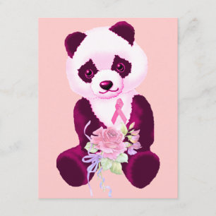Breast Cancer Panda Bear Invitation