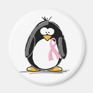 Breast Cancer Penguin Magnet