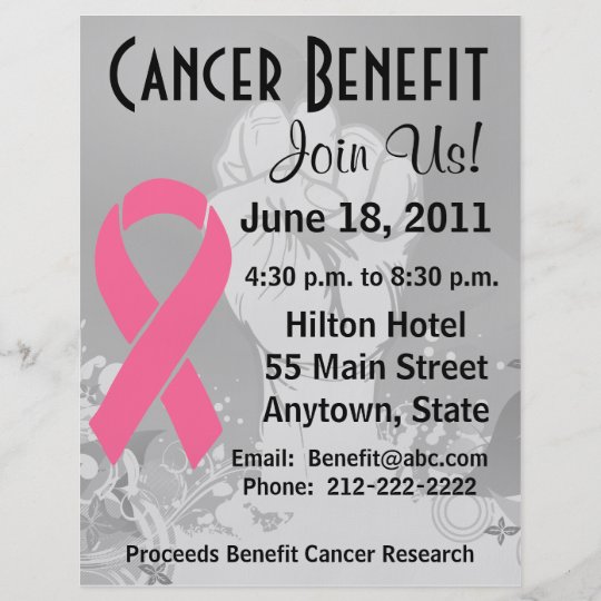 Cancer Fundraiser Flyer Template