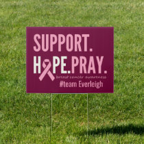 breast cancer Personalized Yard Sign Outdoor