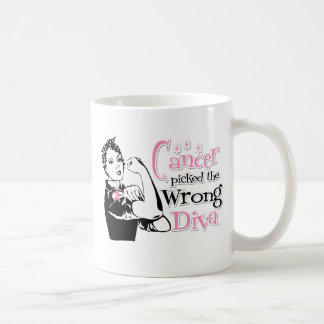 Breast Cancer Picked The Wrong Diva Coffee Mug