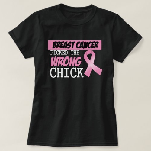 Breast Cancer Picked The Wrong Diva T_Shirt