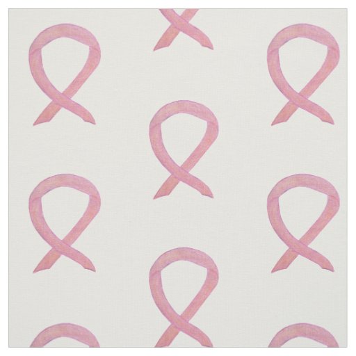 Breast Cancer Pink Awareness Ribbon Art Material Fabric