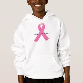 breast cancer pink awareness ribbon hoodie