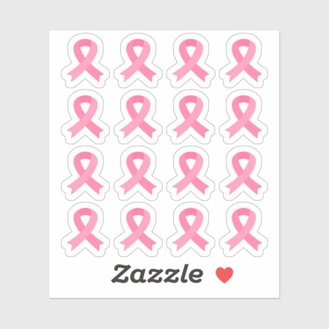 Breast Cancer Pink Awareness Ribbons Health  Sticker (Sheet)