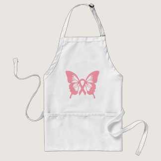 Breast Cancer Pink Butterfly apron