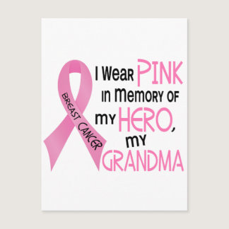 Breast Cancer PINK IN MEMORY OF MY GRANDMA 1 Postcard