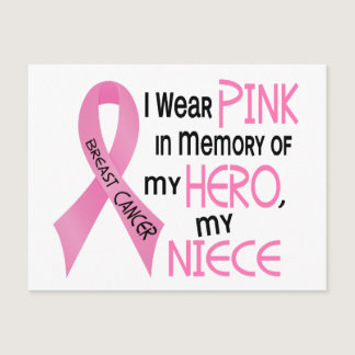 Breast Cancer PINK IN MEMORY OF MY NIECE 1 Postcard