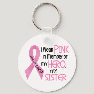 Breast Cancer PINK IN MEMORY OF MY SISTER 1 Keychain