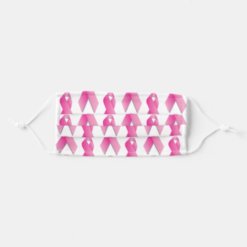 Breast Cancer Pink Ribbon Adult Cloth Face Mask