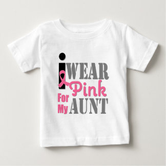 BREAST CANCER PINK RIBBON Aunt Baby T-Shirt