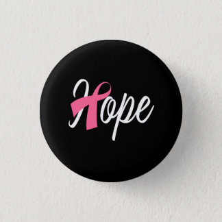 Breast Cancer Pink Ribbon Awareness HOPE Pinback Button