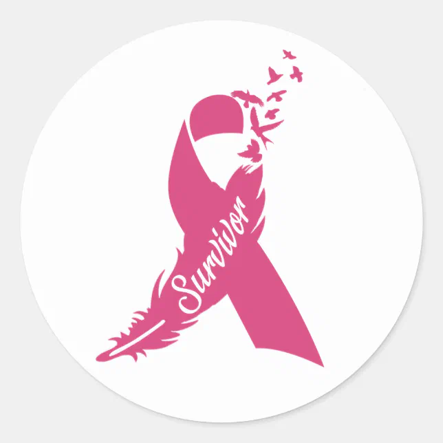 Breast Cancer Pink Ribbon Awareness Stickers Zazzle