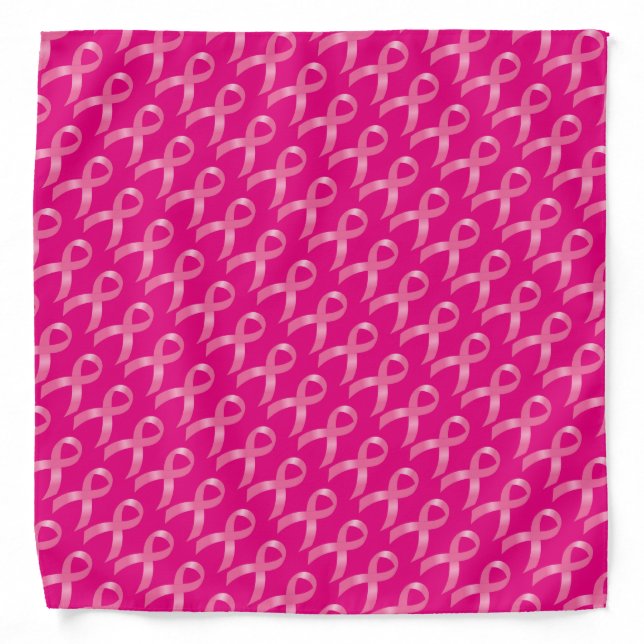 Breast Cancer Pink Ribbon Bandana (Front)