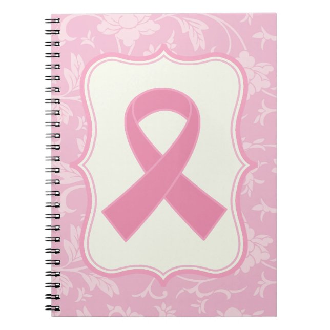 Breast Cancer Pink Ribbon blessings Gift Notebook (Front)