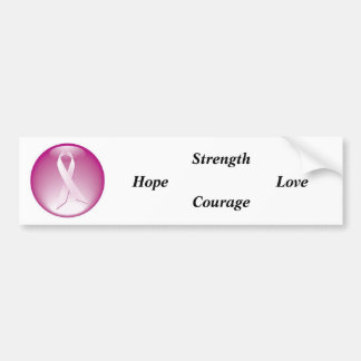 Breast Cancer Pink Ribbon Bumper Sticker