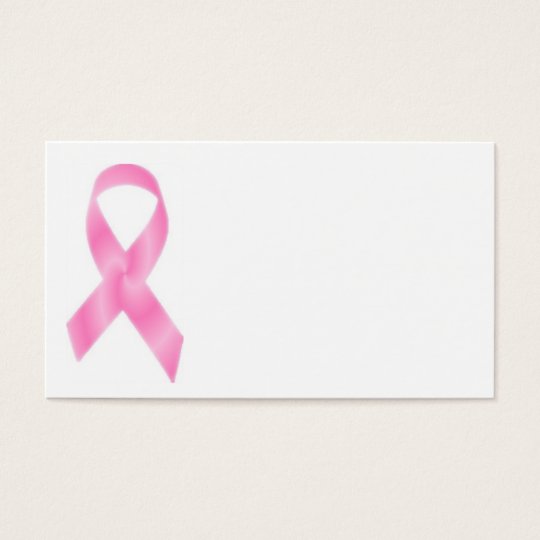 Breast Cancer Pink Ribbon Business Card Zazzle