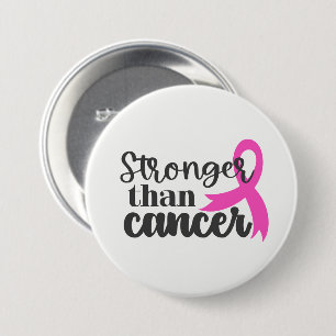Breast Cancer Pink Ribbon Button Pin