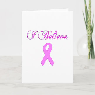 Breast Cancer Pink Ribbon Card