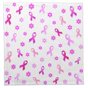 Breast Cancer Pink Ribbon Cloth Napkin