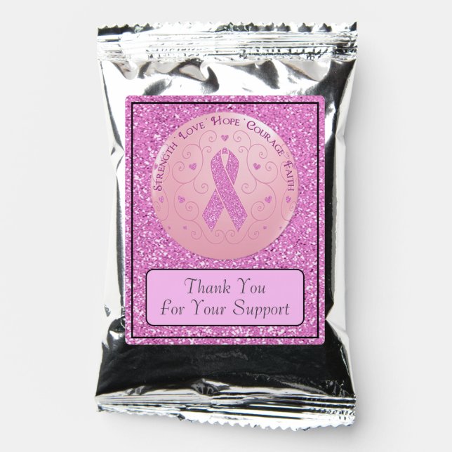 Breast Cancer Pink Ribbon Coffee Drink Mix (Front)