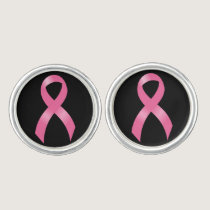 Breast Cancer Pink Ribbon Cufflinks