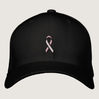 Breast Cancer Pink Ribbon Embroidered Baseball Hat