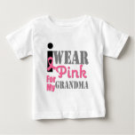 BREAST CANCER PINK RIBBON Grandma Baby T-Shirt