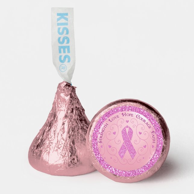 Breast Cancer Pink Ribbon Hershey®'s Kisses® (Front)