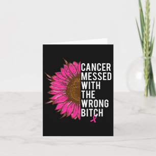 Breast Cancer Pink Ribbon Messed With The Wrong Card