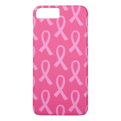 Breast Cancer Pink Ribbon Pattern iPhone 8 Plus7 Plus Case