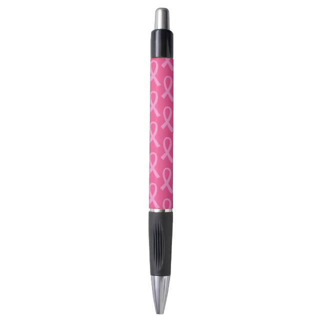 Breast Cancer Pink Ribbon Pattern Pen (Front Vertical)