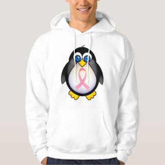 Breast Cancer Pink Ribbon Penguin Hoodie Gift