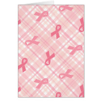 Breast Cancer Pink Ribbon Plaid Pattern