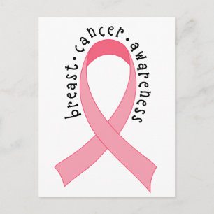Breast Cancer Pink Ribbon Postcard