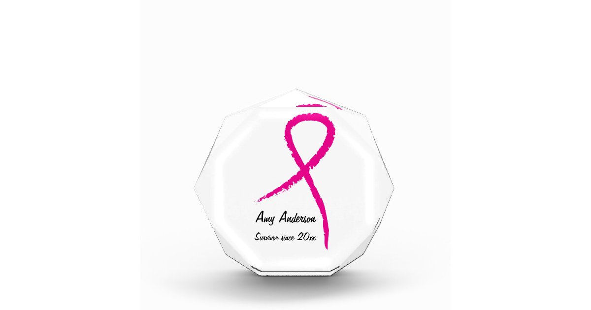 Breast Cancer Pink Ribbon Survivor Award | Zazzle.com