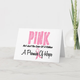 Breast Cancer Pink Ribbon Symbol of Hope Card