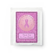 Breast Cancer Pink Ribbon  Tea Bag Drink Mix