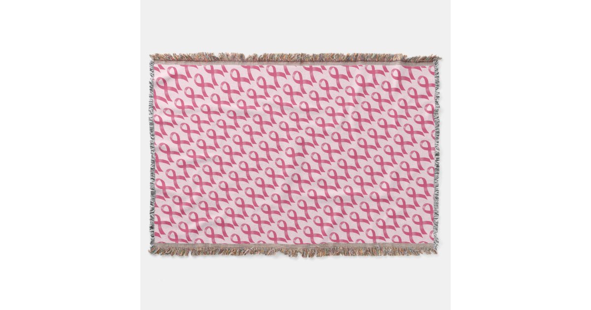 Breast Cancer Pink Ribbon Throw Blanket | Zazzle.com