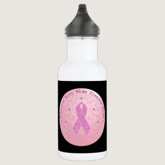 Breast Cancer Pink Ribbon Water Bottle