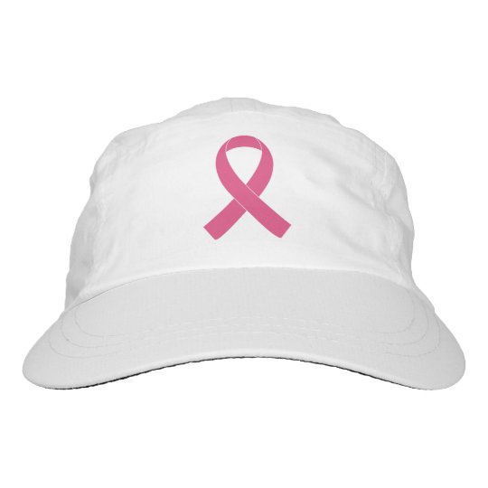 Breast Cancer Pink Ribbon Woven Performance Hat | Zazzle.com