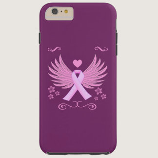 Breast Cancer Pink Wings With Ribbon Tough iPhone 6 Plus Case