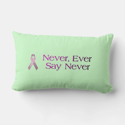 Breast Cancer Quote Throw Pillow | Zazzle