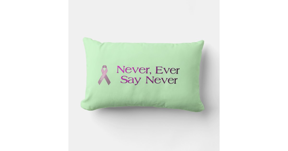 Breast Cancer Quote Throw Pillow | Zazzle