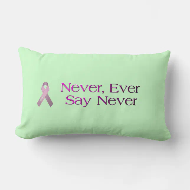 Breast Cancer Quote Throw Pillow | Zazzle