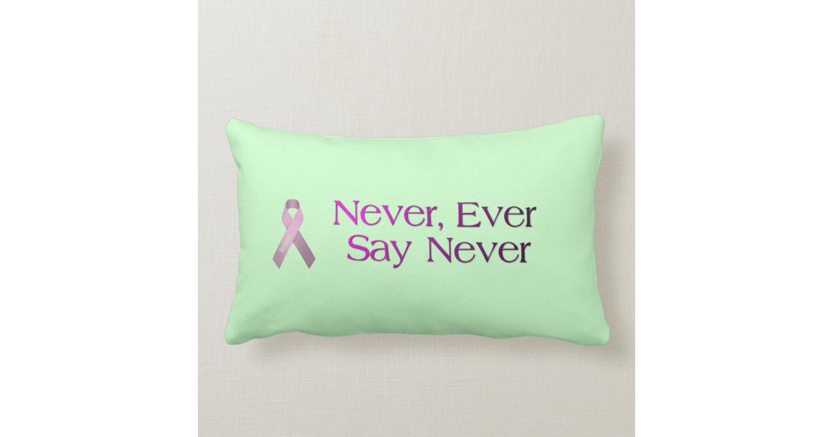 Breast Cancer Quote Throw Pillow | Zazzle