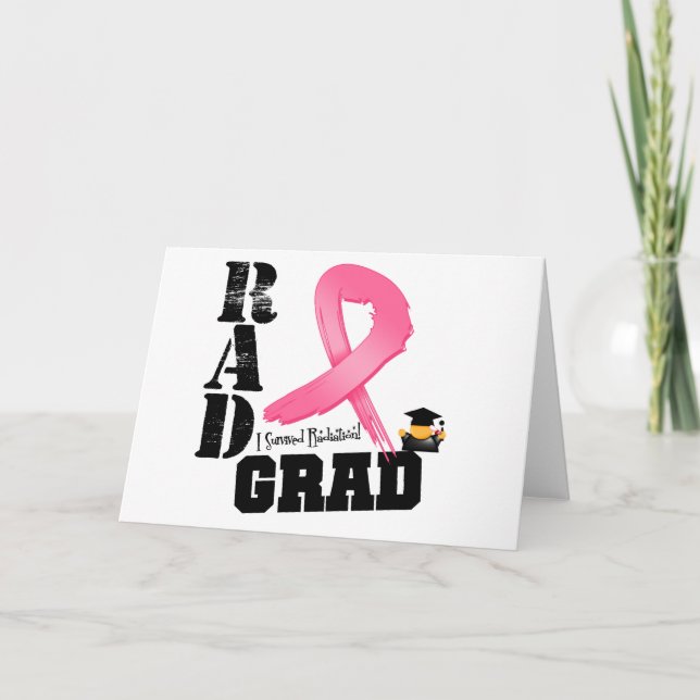 Breast Cancer Radiation Therapy RAD Grad Card (Front)