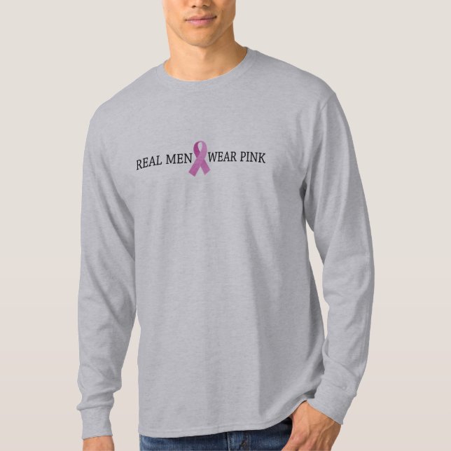 Breast Cancer - Real Men Wear Pink T-Shirt (Front)